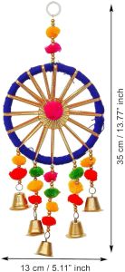 anu handicrafts gota patti bangle bells decorative wall latkan toran