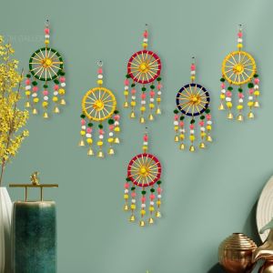 anu handicrafts gota patti bangle bells decorative wall latkan toran