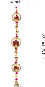 Handmade Traditional Lotus Wall and Door Hanging for Home Decor | Diwali Decor | Wedding and All Festival Decoration | Decorative Pooja Room (38