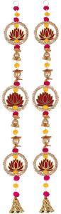 Handmade Traditional Lotus Wall and Door Hanging for Home Decor | Diwali Decor | Wedding and All Festival Decoration | Decorative Pooja Room (38
