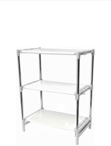 3 Layer Snow White Expandable Multipurpose Rack