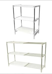 3 Layer Snow White Expandable Multipurpose Rack