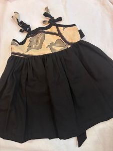 Handloom Style Cotton Cotton Strap Frock for Baby Girls