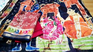 Digital Print Soft Mashru Silk Suit Material