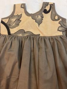 Sleeveless Organic Cotton Printed Frock