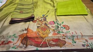 Premium Mashru Silk Digital Printed Suit Fabric