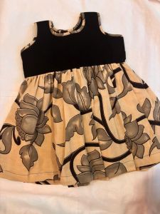 Sleeveless Organic Cotton Printed Frock