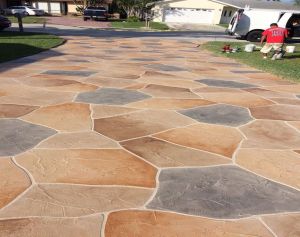 Interlocking Colorful Crezy Pattern Floor Tile