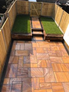 Rainbow Sandstone Paving Tiles