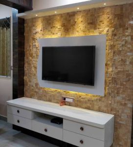 Teak Stone Mosaic Wall Tile