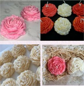 Peony Flower Candle