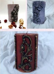 Vintage Pillar Candle
