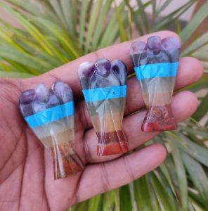 2 Inch Angel 7 Chakra Bonded
