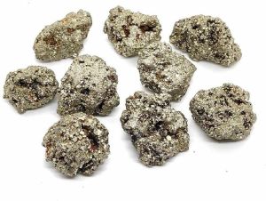 Golden Pyrite Cluster