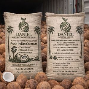 Semi Husked Coconut