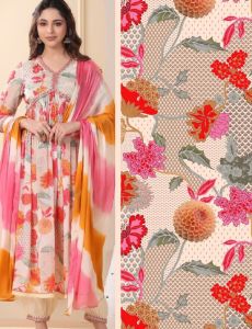 57 Panna  Muslin Gown  Fabric