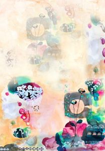 Abstract Floral Digital Print Fabric