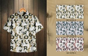 Boys Cotton Abstract Typography Print Shirt