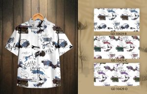 Boys Cotton Creative Typography Print Shirt