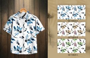 Boys Cotton Floral Print Shirt