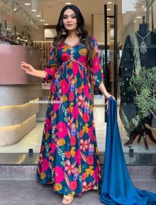 57 Panna  Muslin Gown  Fabric