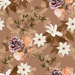 43 Inch Printed Ultra Satin Fabric