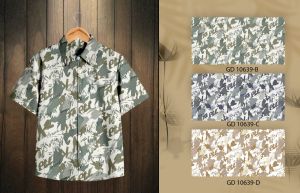Men Cotton Olive Grey Abstract Printed Casual Shirt
