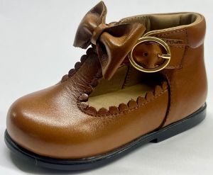 Brown Comfortable Little Baby Girl Ballet Shoes