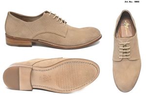 Light Brown Suede Derby Shoes