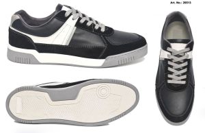 Men Black Lace up Fashion Sneakers Shoes