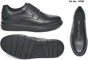 Men Black Lace up Genuine Leather Formal Shoes