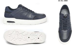 Men Blue Lace Up Casual Sneaker