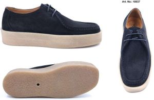Men Navy Blue Suede Sneaker