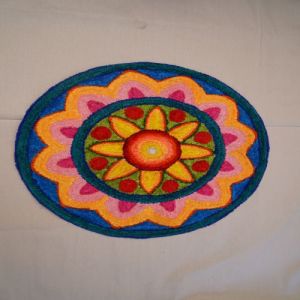 Handmade Decorative Woolen Rangoli