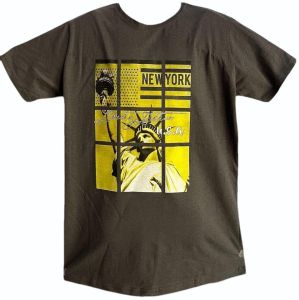 Mens Bio Wash Printed Half Sleeves T Shirt