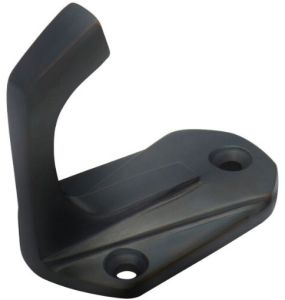 Black Powder Coated Brass Single Coat Hook