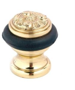 Heavy Duty Brass Door Stop with Rubber Buffer