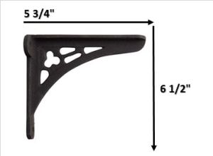 Iron Corner Shelf Mounting Bracket