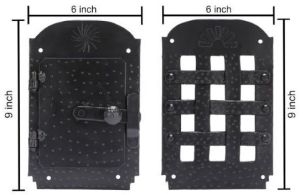 Rust Proof Cast Iron Speakeasy Door Grill Set
