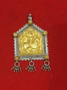 Antique Gold Plated 925 Silver Pendant