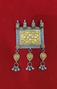 Designer Gold Plated Sterling Silver Pendant