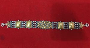 Ladies Designer Silver and Gold Plated Bracelet