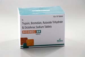 Trypsin Bromelain Rutoside Trihydrate &AMP; Diclofenac Sodium Tablets