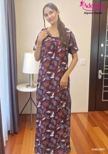 Elegant Printed Alpine Designer Gown