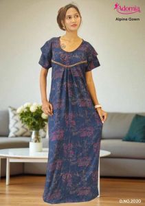 Printed Alpine Party Wear Gown for Ladies