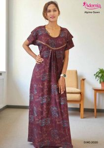 Printed Alpine Party Wear Gown for Ladies