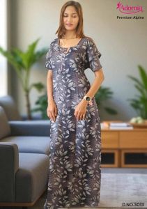 Alpine Printed Party Wear Floor Gown