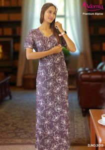 Alpine Printed Party Wear Floor Gown