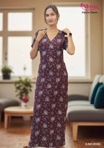 Alpine Georgette Printed Long Gown Women