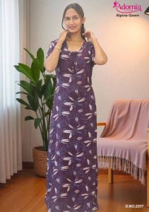 Alpine Print Festive Wear Ladies Gown